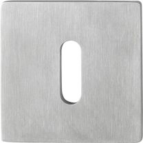 HOPPE Schlüsselrosetten-Paar E848NS Edelstahl F69 Schildstärke 2 mm OB quadratisch
