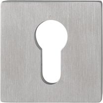 HOPPE Schlüsselrosetten-Paar E848NS Edelstahl F69 Schildstärke 2 mm PZ quadratisch