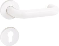 HEWI Rosettengarnitur 111R01.230 Kunststoff 50 rund PZ DIN links / rechts D/D