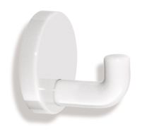 HEWI Einzelhaken 477.90.010 einfach Ausladung 45 mm Polyamid 90 tiefschwarz Ø 50 mm