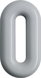 HEWI Hausnummer Ziffer 0 Spezial-Polyamid 90 tiefschwarz 165 mm Ø 33 mm