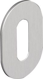 HEWI Schlüsselrosetten-Paar 306XAM Edelstahl XA Schildstärke 1,5 mm BB oval