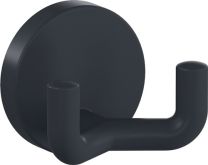 HEWI Doppelhaken 477.90B025 doppelt Ausladung 43,5 mm Polyamid 92 anthrazitgrau matt Ø 50 mm