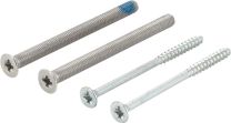 HOPPE Befestigungsset Sertos® G/G 55-60 mm M5 x 70 + 4,0 x 65 Vierkant ohne