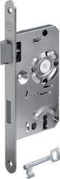 BKS Zimmertür-Einsteckschloss 0215 BB 18/ 55/72/8 mm DIN links silber abgerundet Klasse 1 Kunststoff