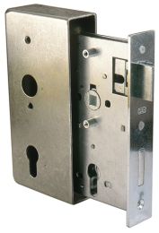 GAH Schlosskasten DIN links / rechts Maß A185xB90xC55xE30 mm Dornmaß 55 mm