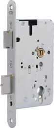 BKS Panik-Einsteckschloss 2321 Panik-Funktion B abgerundet 20/65/72/9 mm DIN links Edelstahl 2-flg.