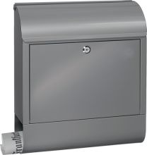 BURG-WÄCHTER Briefkasten Scandic 825 Si Höhe 460 mm Breite 380 mm Tiefe 125 mm silber Stahl DIN C4