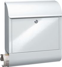 BURG-WÄCHTER Briefkasten Scandic 825 W Höhe 460 mm Breite 380 mm Tiefe 125 mm weiß Stahl DIN C4