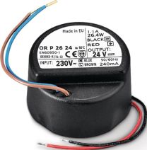 GEZE Zutrittskontrollsystem Netzteil NT 1,1 A-24 V UP schwarz Netzteil Unterputz