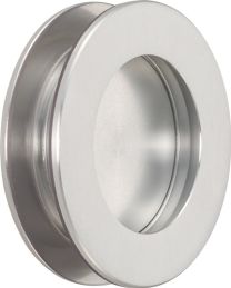 KWS Muschelgriffpaar 5254 Aluminium silberfarbig eloxiert Einlass-Ø 50 mm