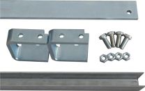 HBS-BETZ Laufschienenverlängerungs-Set 80842 Stahl verzinkt für Laufschienen-Set 50x10 mm