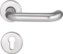 EDI Feuerschutzgarnitur Riva FS 103/103 AP Aluminium F1 D/D für Türstärke 40-65 mm PZ rund DIN links / rechts