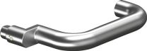 OGRO Profiltürdrückerlochteil OGRO 8100A AL Aluminium F1 8 mm gekröpft