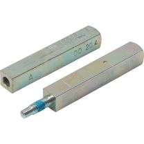 OGRO Panik-Stift 120 FS SECURE Vierkant 9 mm TS 65-71 mm geteilter Vollstift