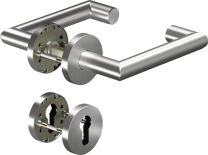 OGRO Feuerschutzgarnitur 8907/6501/6612 Aluminium AL D/D für Türstärke 38 - 63 mm PZ rund DIN links / rechts