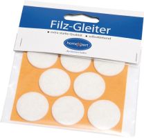 JeCo Filzgleiter 28 mm Filz weiß selbstklebend 8 St./SB-Karte