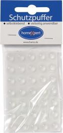 JeCo Schutzpuffer Clear 10 mm Kunststoff transparent Linse selbstklebend