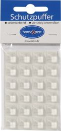 JeCo Schutzpuffer Clear 12,6 mm Kunststoff transparent Quadrat selbstklebend
