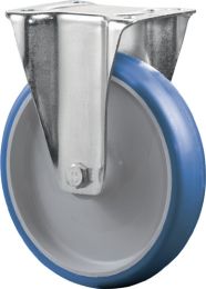 BS ROLLEN Bockrolle D.100mm Trgf.125kg PU Platte L104xB80mm