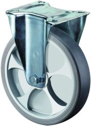 BS ROLLEN Bockrolle Rad-Ø 250 mm Tragfähigkeit 300 kg thermoplastisch Kunststoff Platte L135xB110 mm