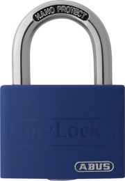 ABUS Zylindervorhangschloss T65AL/40 blau gl. Schlosskörperbreite 43 mm Aluminium gleichschließend