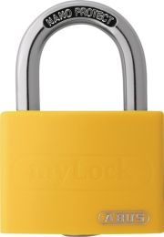 ABUS Zylindervorhangschloss T65AL/40 gelb gl. Schlosskörperbreite 43 mm Aluminium gleichschließend