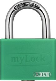 ABUS Zylindervorhangschloss T65AL/40 Ecolution B/DFNLI Schlosskörperbreite 43 mm Aluminium verschiedenschließend