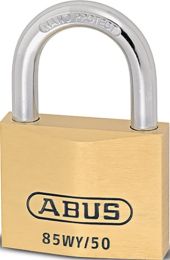 ABUS Zylindervorhangschloss 85WY/40 vs. Schlosskörperbreite 40 mm Messing verschiedenschließend