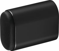 HERMETA Wandtürpuffer 4700 / 4702 / 4704 Aluminium schwarz eloxiert Länge 50 mm