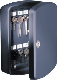 BURG-WÄCHTER Schlüsselbox Key Box H255xB200xT75 mm schwarz Stahlblech Anzahl Haken 24