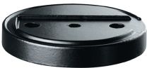 FSB Unterlage Aluminium schwarz Ø 75 mm Höhe 10 mm f. Art. 3316 002 015/3316 002 016