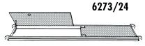 Hymer Bühne mit Durchstiegsklappe, Außenabmessung 2,95 x 0,65 m, Art-Nr. 627324