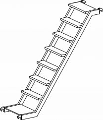 Hymer Treppe, Maße 2,50 x 0,53 m, Art-Nr. 627340