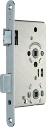 SSF Zimmertür-Einsteckschloss BAD 20/ 65/78/8 mm DIN links silber abgerundet Klasse 3 Zinkdruckguss