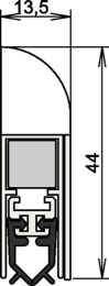 ATHMER Türdichtung Wind-Ex 1-311 1-seitig Länge 860 mm weiß Holztüren