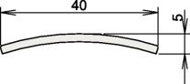 ATHMER Niroschwelle 164 3-107 Länge 965 mm Edelstahl matt gebürstet