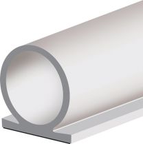 ELLEN Türanschlagdichtung Omega-Profil 137 Länge 25 m Breite 8 mm selbstklebend Silikon blank weiß
