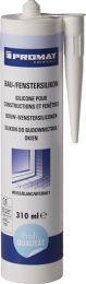 PROMAT CHEMICALS Bau-/Fenstersilikon weiß 310 ml Kartusche