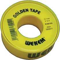 WEKEM PTFE Dichtband Golden Tape L12m B12,7mm D0,1mm 100g/m² Spule