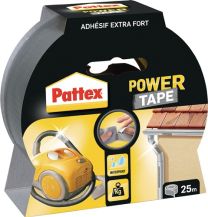PATTEX Gewebeband Power-Tape silber-grau L.25m B.50mm Rl.