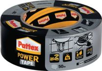 PATTEX Gewebeband Power-Tape silber-grau L.50m B.50mm Rl.