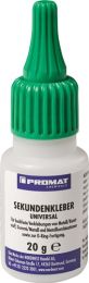 PROMAT CHEMICALS Sekundenkleber Univ.20g NSF S4 farblos Flasche