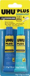 UHU 2K-Epoxidharzklebstoff PLUS SCHNELLFEST 35g farblos Tube