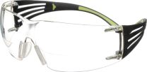3M Schutzbrille Reader SecureFit-SF400 EN 166 Bügel schwarz grün,Scheibe klar +2