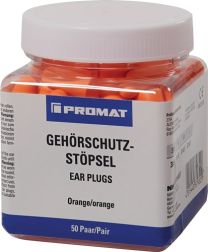 PROMAT Gehörschutzstöpsel EN 352-2 SNR 38 dB 50 PA/Kunststoffdose