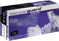 SEMPERIT Einw.-Handsch.Semperguard Nitril Style Gr.S schwarz Nitril 100 St./Box