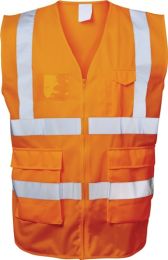 SAFESTYLE Warnweste EWALD Gr.XL orange EN ISO 20471 Kl.EN ISO 13688