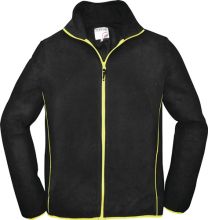 TERRAX Herren Fleecejacke Gr.M schwarz/limette