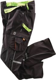 TERRAX Softshellhose Terrax Workwear Gr.48 schwarz/limette